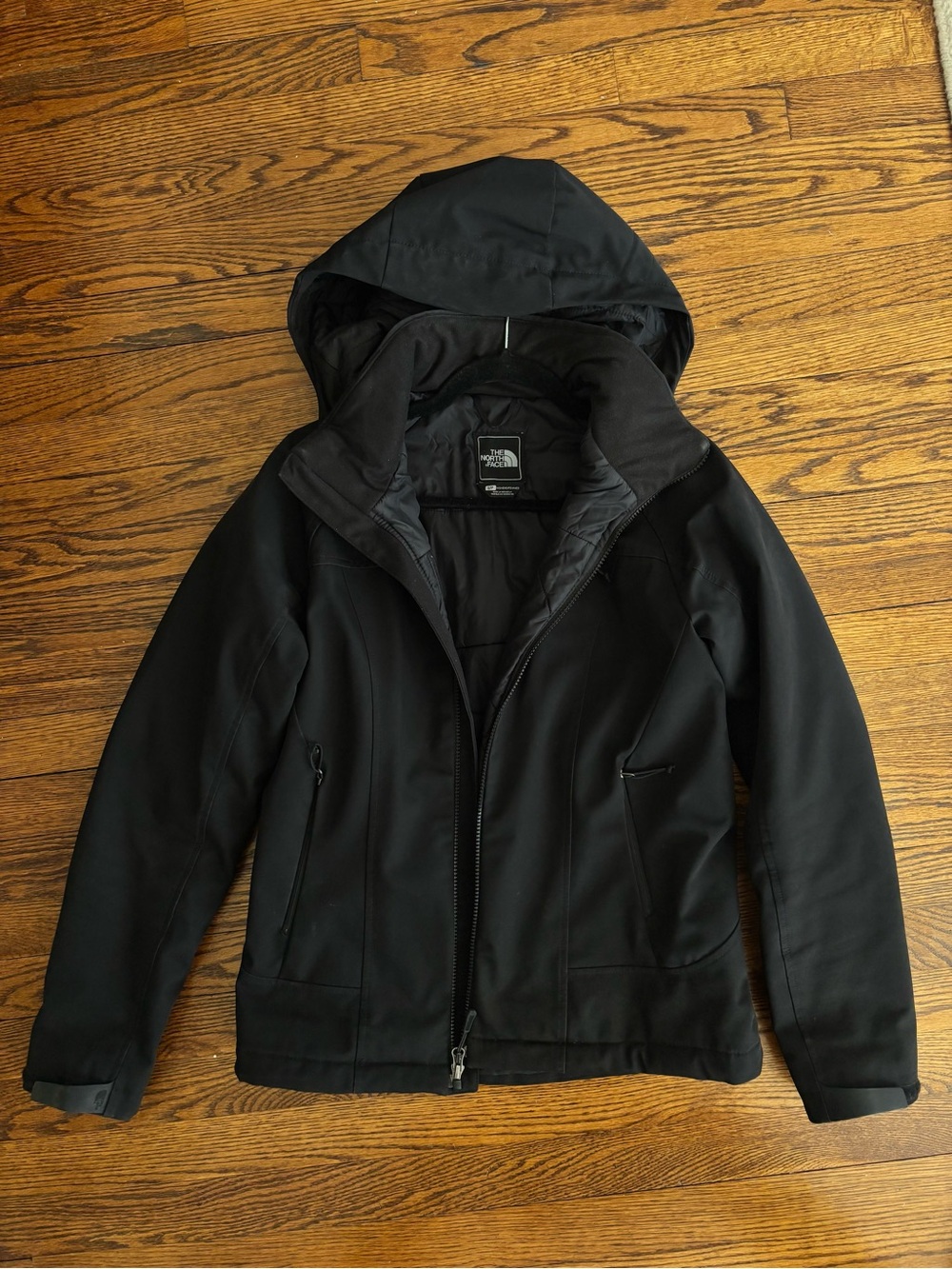 The North Face Women’s Primaloft Small Black Hooded Softshell Winter Jacket
